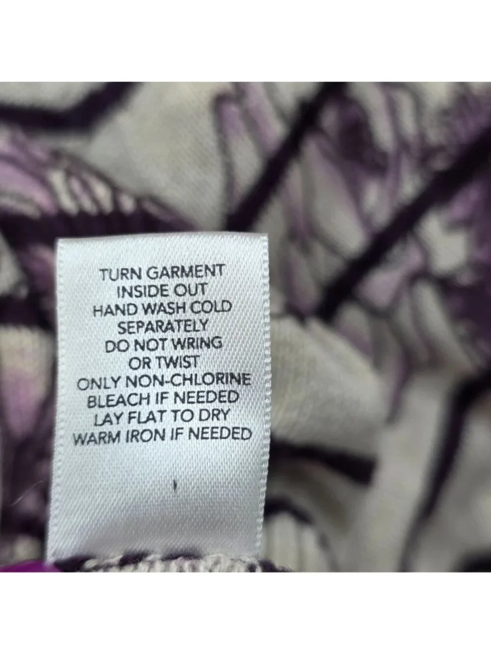CJ Banks Floral Stripe Full Zip Cardigan 2X Cotton Purple Cottagecore Romantic